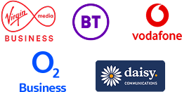 Broadband supplier logo's.